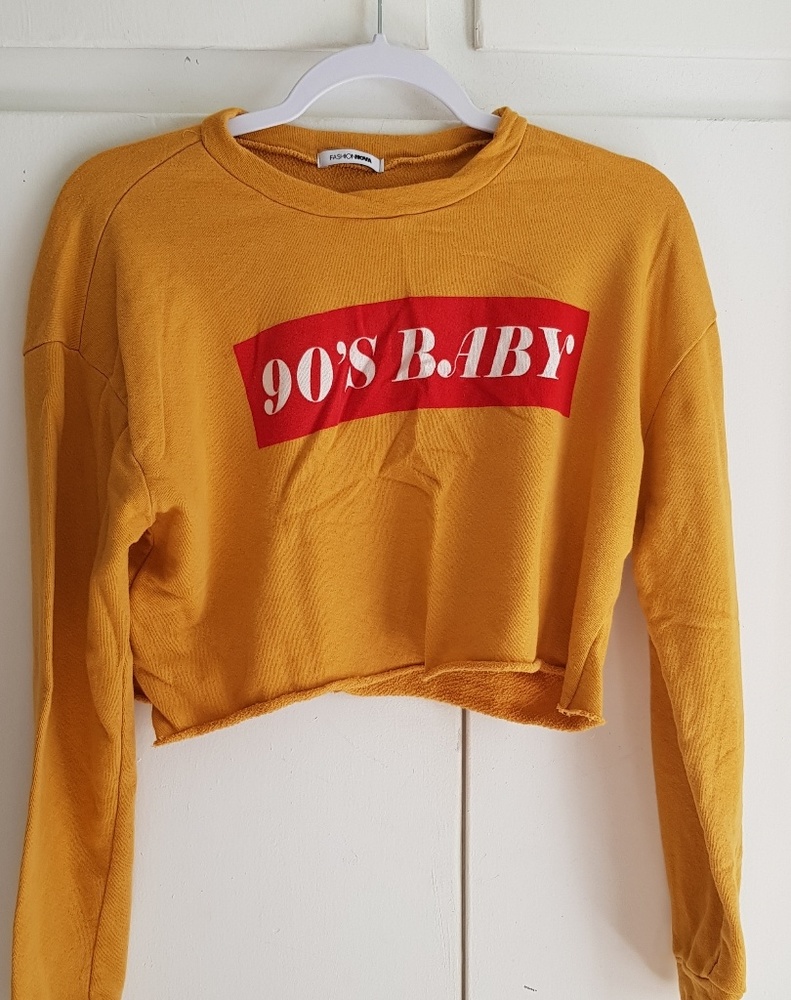 90s Baby Crop Top Sweater